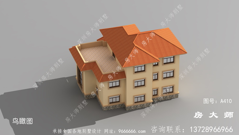 独特欧式风格农村别墅设计效果图