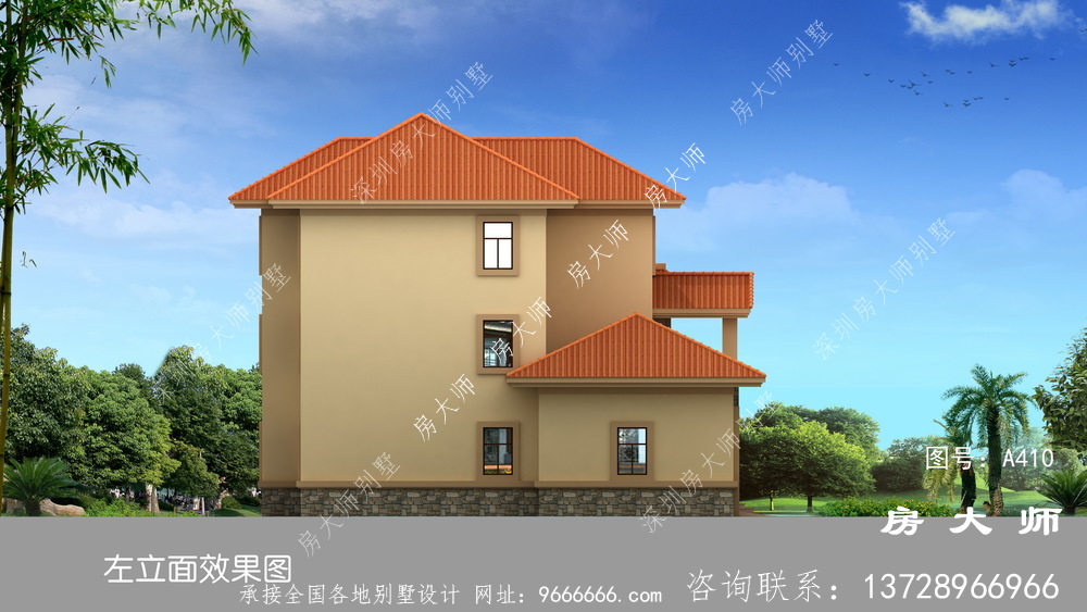 独特欧式风格农村别墅设计效果图