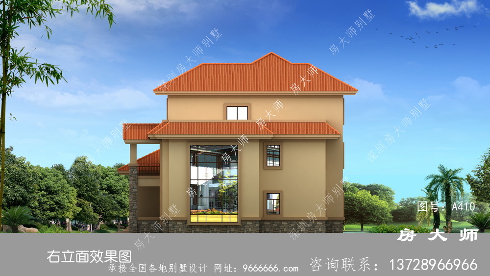 独特欧式风格农村别墅设计效果图