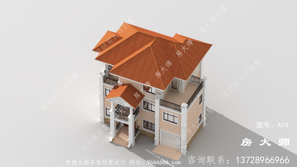 最新农村新欧式三楼别墅住宅设计图
