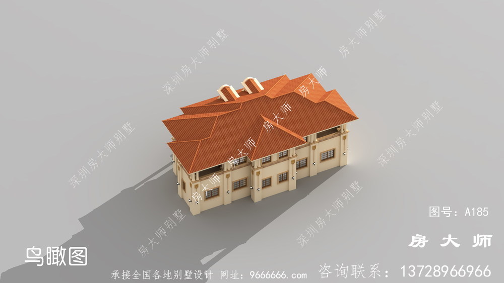新农村三层欧式自营住宅别墅设计图