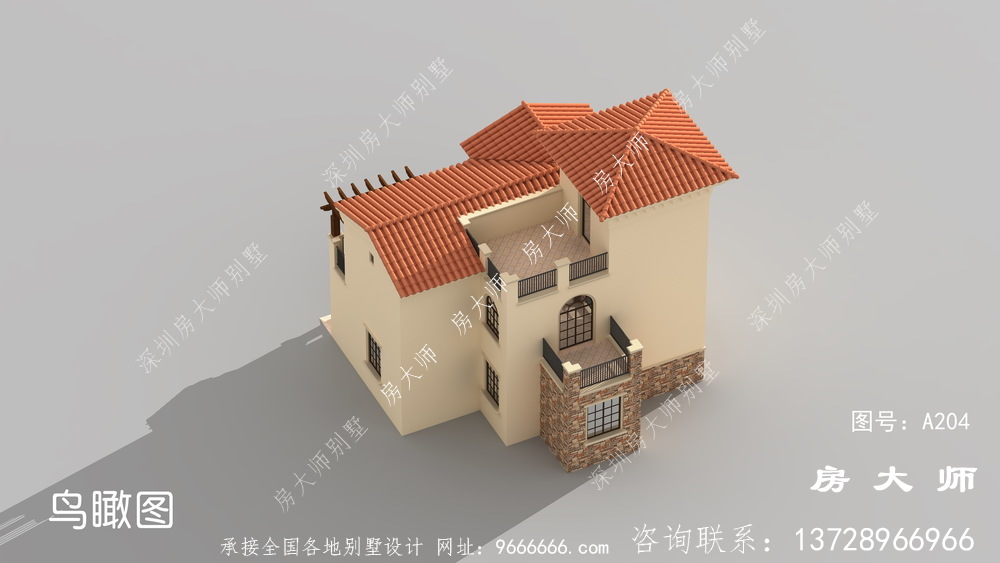 三层乡村自建房设计图，房型大气实用
