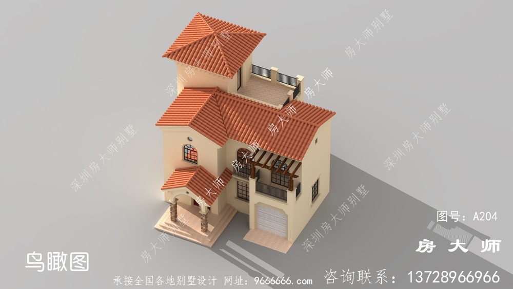 三层乡村自建房设计图，房型大气实用