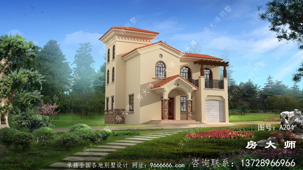 三层乡村自建房设计图，房型大气实用