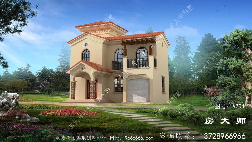 三层乡村自建房设计图，房型大气实用