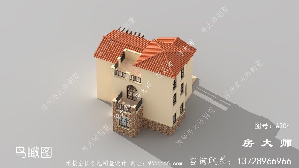 三层乡村自建房设计图，房型大气实用