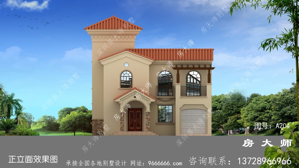 三层乡村自建房设计图，房型大气实用