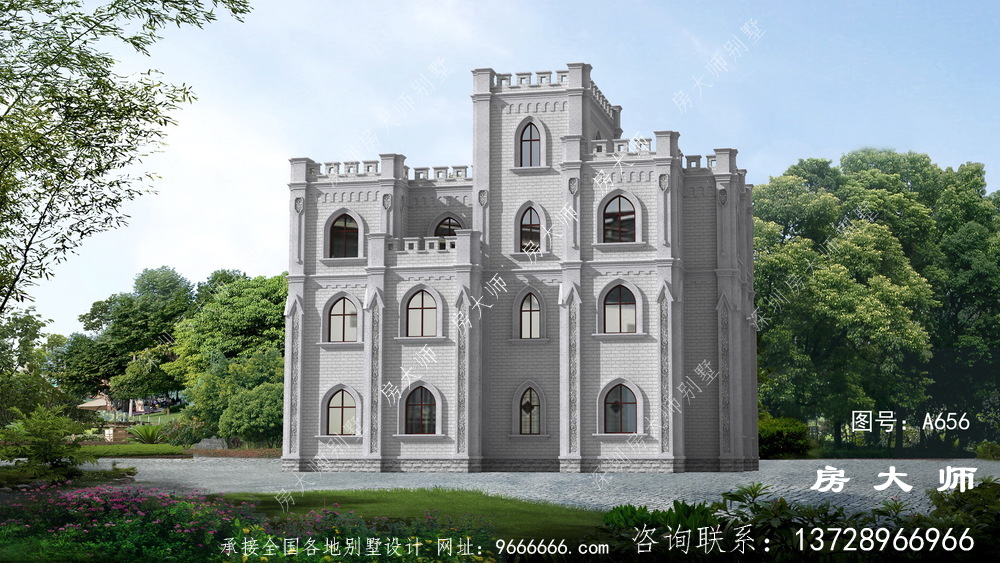 建一栋新款农村哥特式别墅，过着悠闲的乡村生活