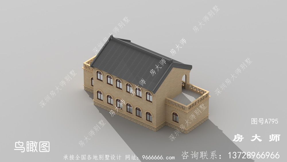 乡村中式别墅,建出来美观大气