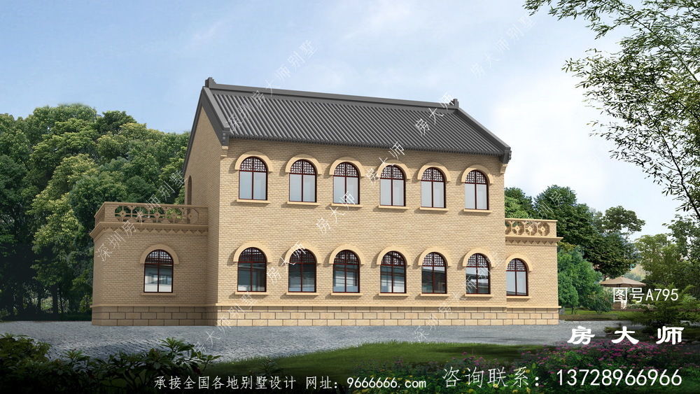 乡村中式别墅,建出来美观大气