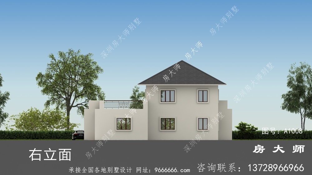 新农村欧式风格自建别墅效果图