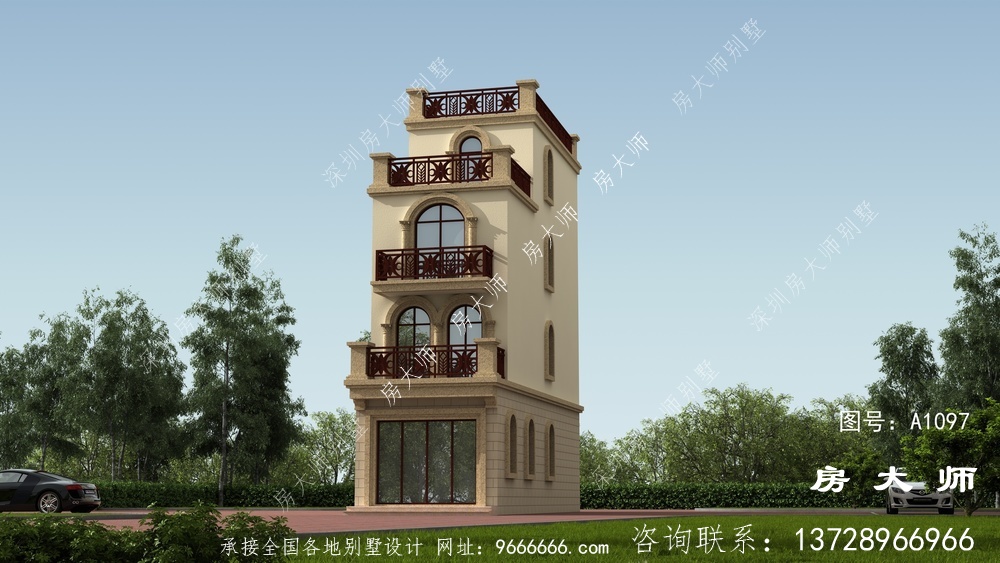 小户型四层农村别墅,童话中的小房子