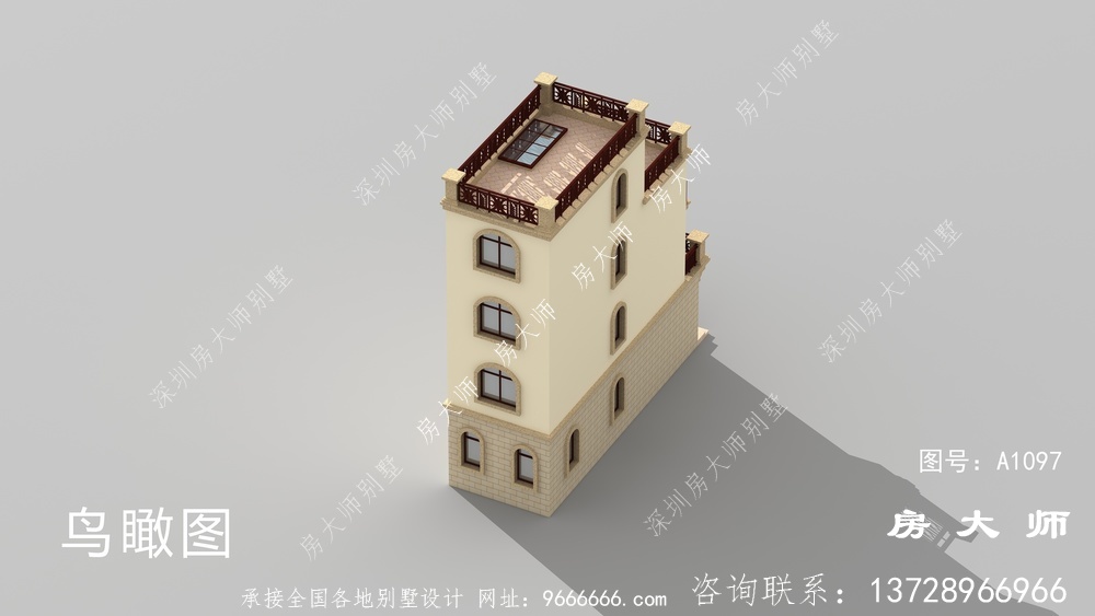 小户型四层农村别墅,童话中的小房子