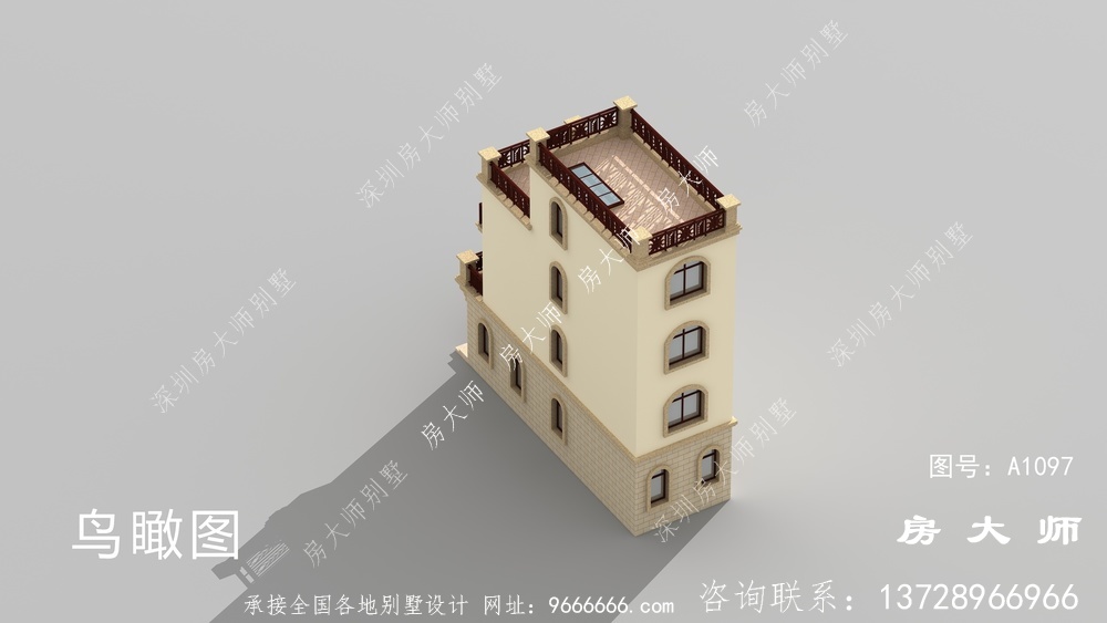 小户型四层农村别墅,童话中的小房子