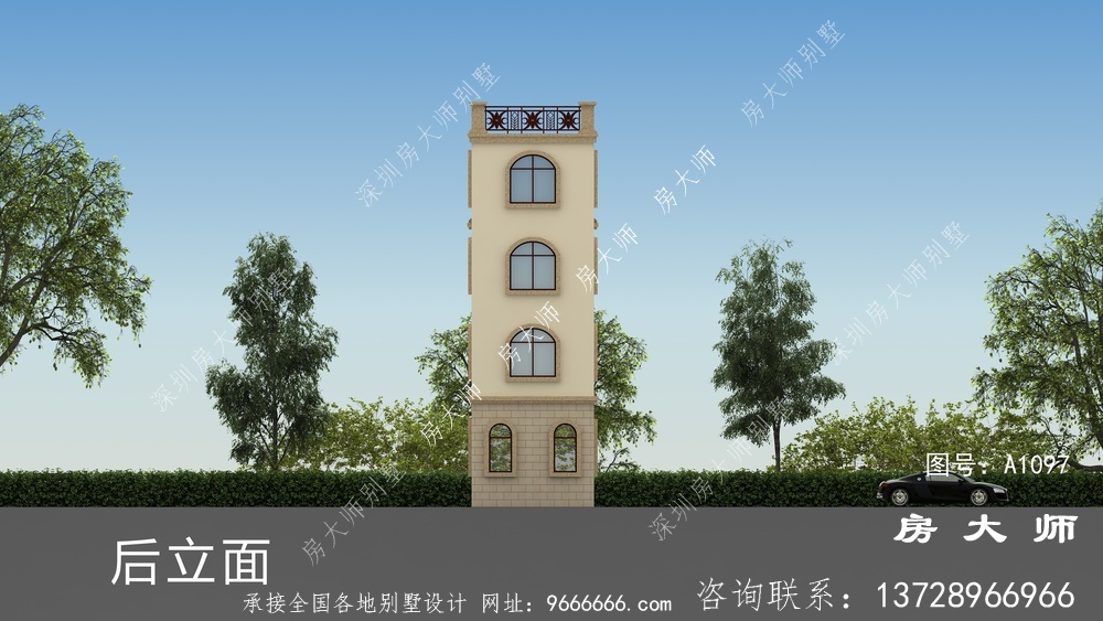 小户型四层农村别墅,童话中的小房子