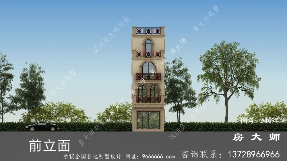 小户型四层农村别墅,童话中的小房子