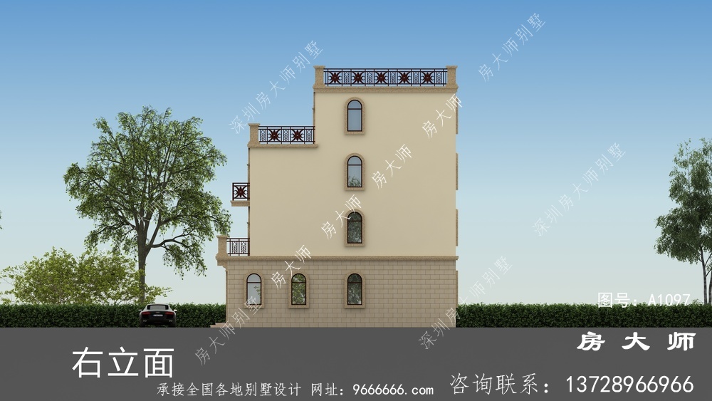 小户型四层农村别墅,童话中的小房子