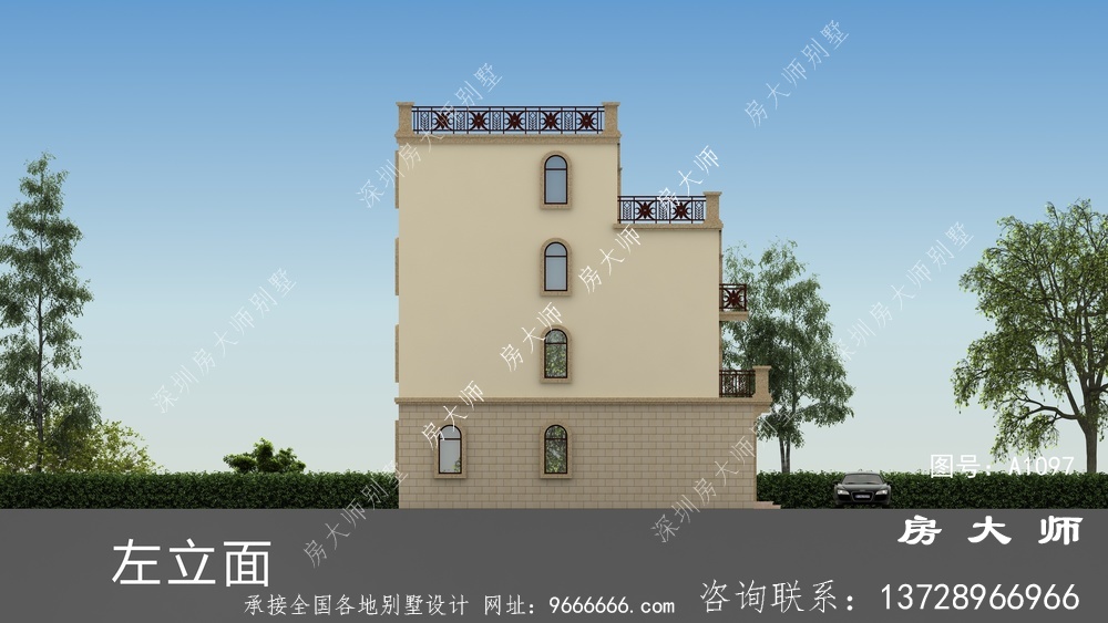 小户型四层农村别墅,童话中的小房子