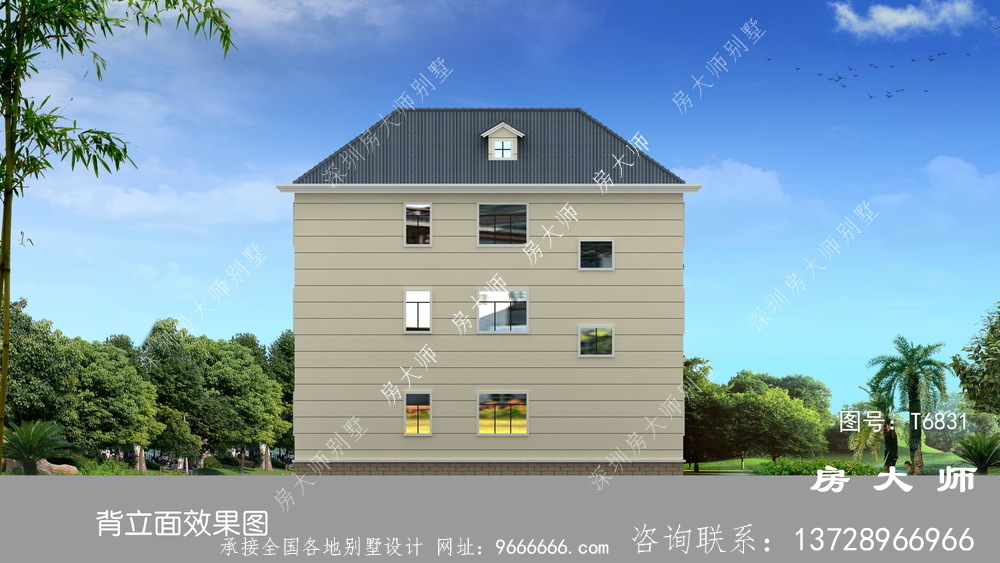 欧式风格别墅设计图纸及效果图