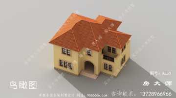 自营住宅小户型二层别墅，占地