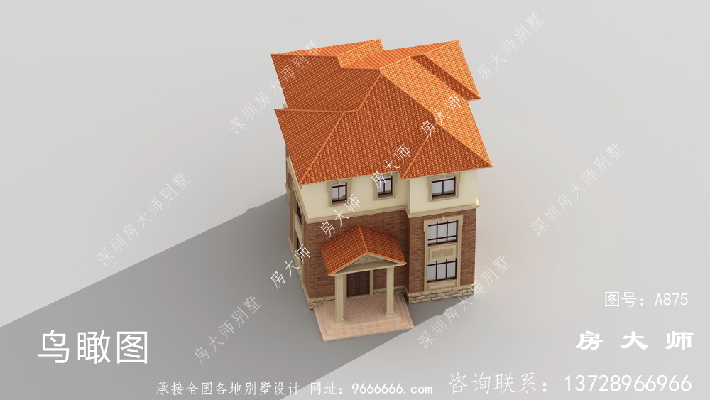 简欧乡村三层房子别墅设计图