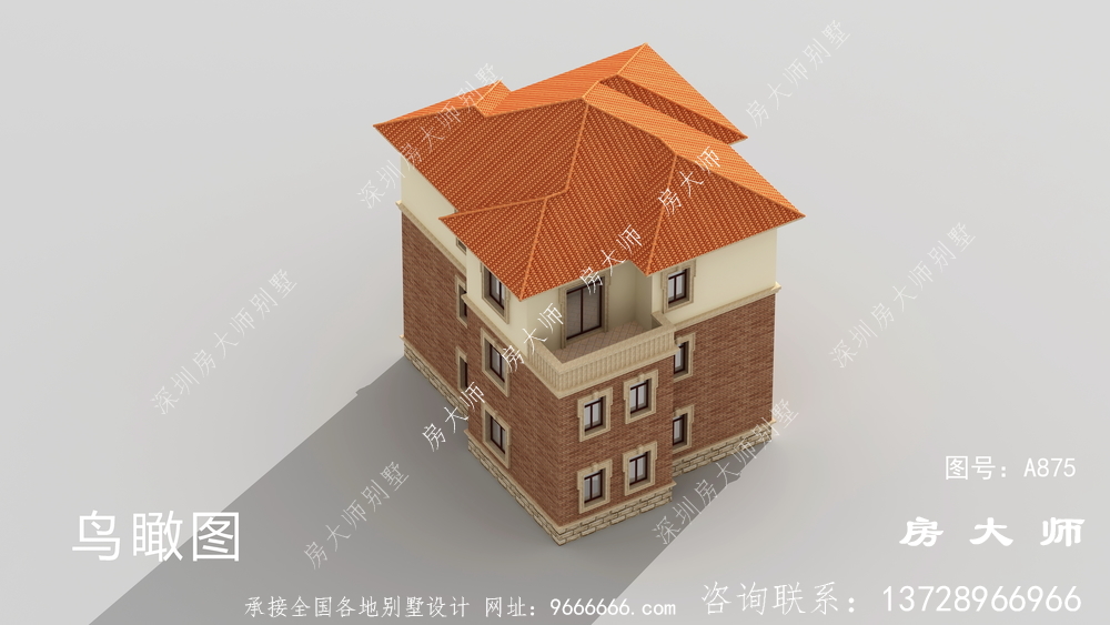 简欧乡村三层房子别墅设计图