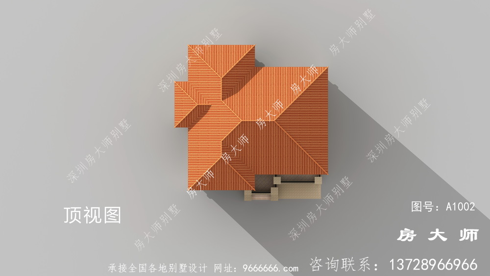 农村欧式别墅设计图为，外立面时尚明亮