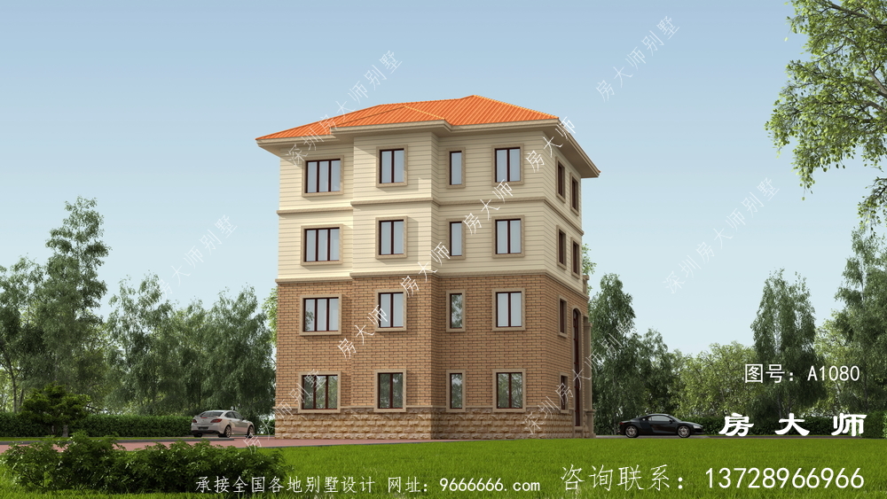 三层别墅照片及自建房设计图，外型实际效果大气