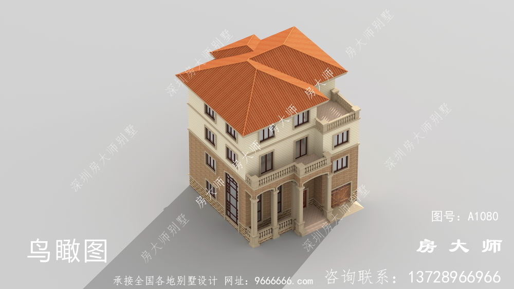 三层别墅照片及自建房设计图，外型实际效果大气