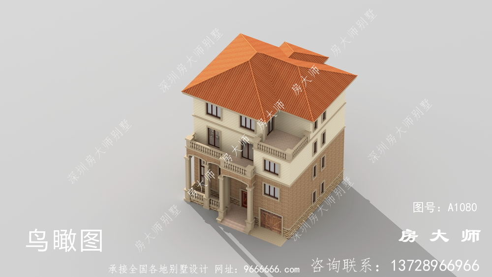 三层别墅照片及自建房设计图，外型实际效果大气