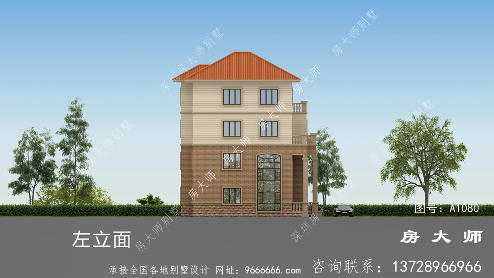 三层别墅照片及自建房设计图，外型实际效果大气