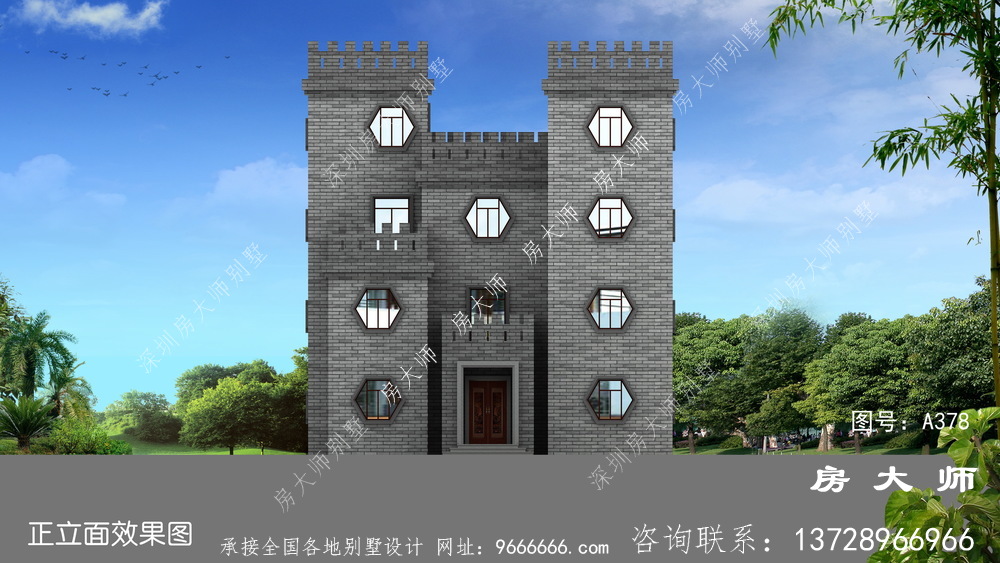 精致又实用的农村中式城堡别墅