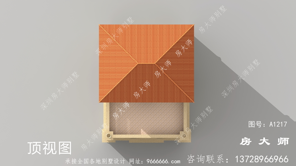 三楼别墅设计图，坡顶，简单大方