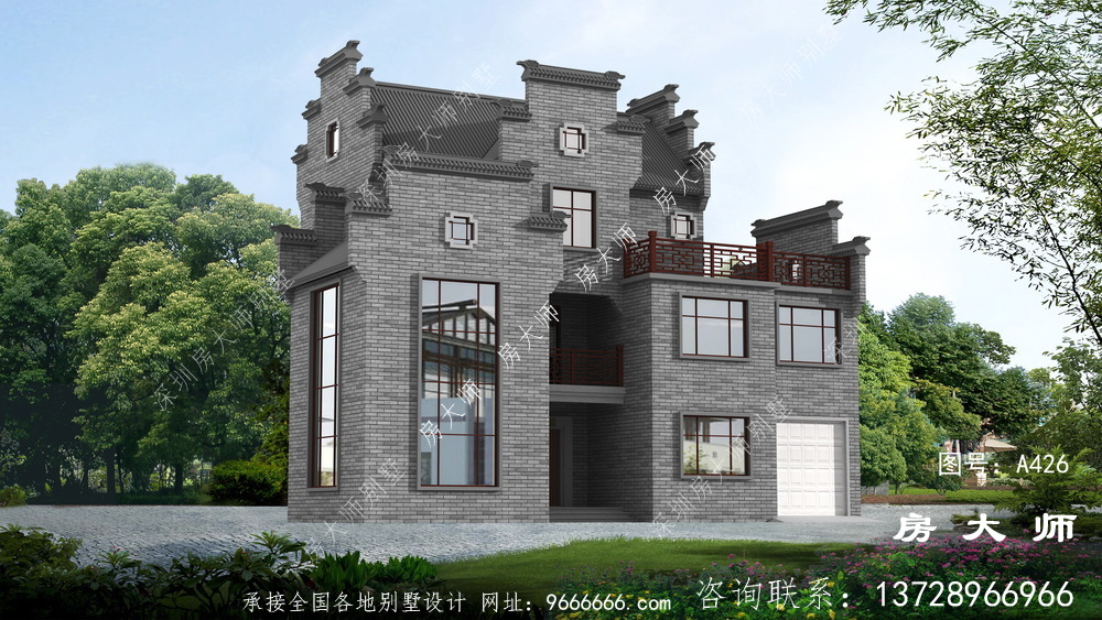 中式三层别墅，理想农村生活的标配