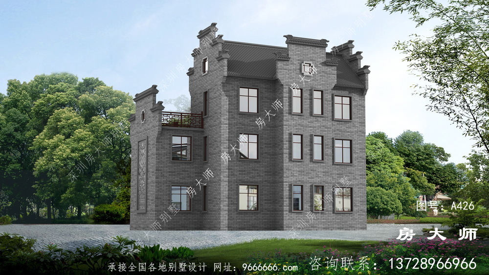 中式三层别墅，理想农村生活的标配