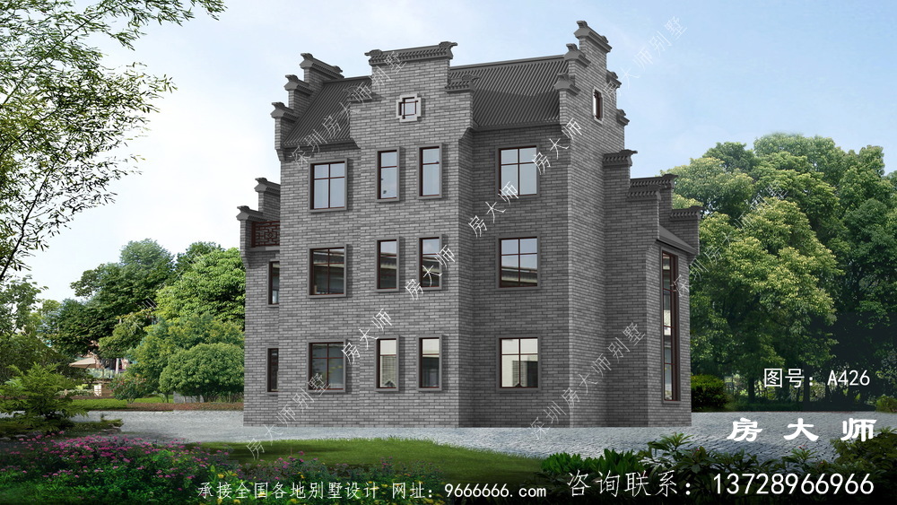 中式三层别墅，理想农村生活的标配