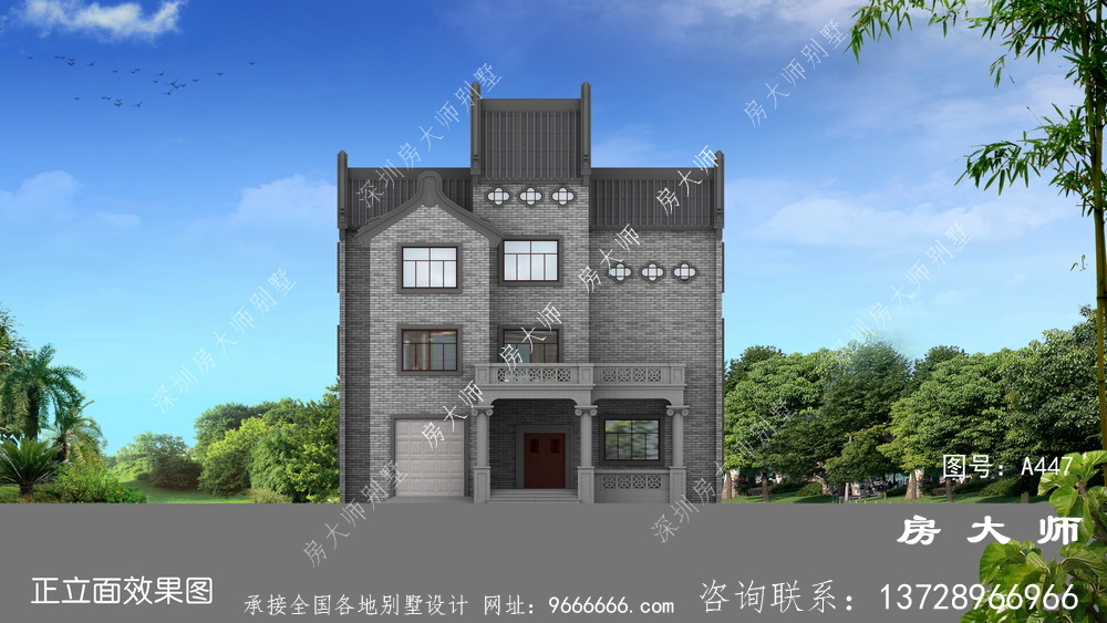 一款值得收藏建造的中式风格别墅