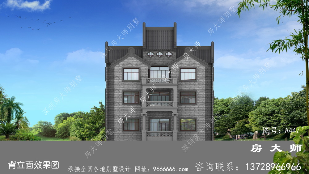 一款值得收藏建造的中式风格别墅