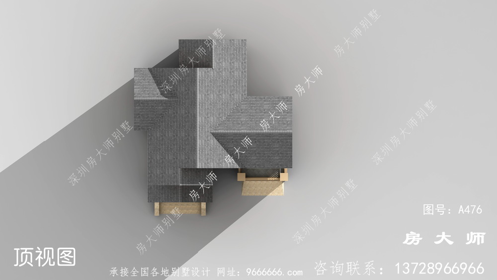 英式风格农村三层别墅设计效果图