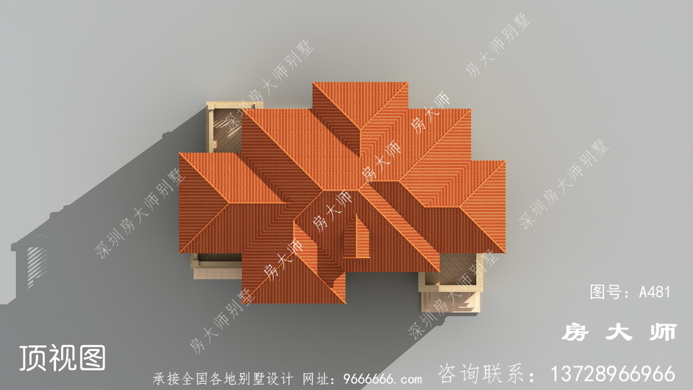 外观大气时尚，布局合理的欧式别墅