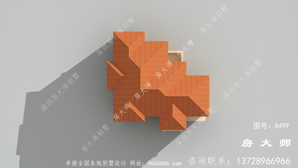 实用布局的欧式风格二层别墅效果图