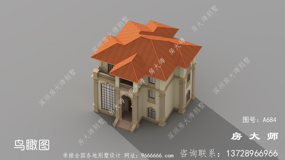 体面又气派的欧式风格别墅设计效果图