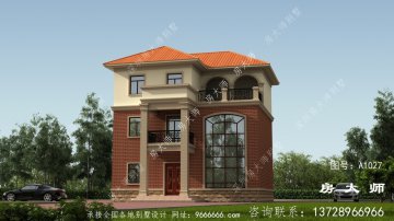 三层的欧式风格别墅，农村自建房