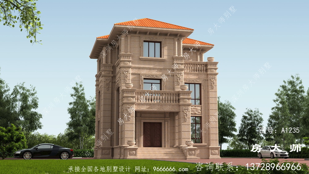 农村建房首选,意大利风格别墅效果图