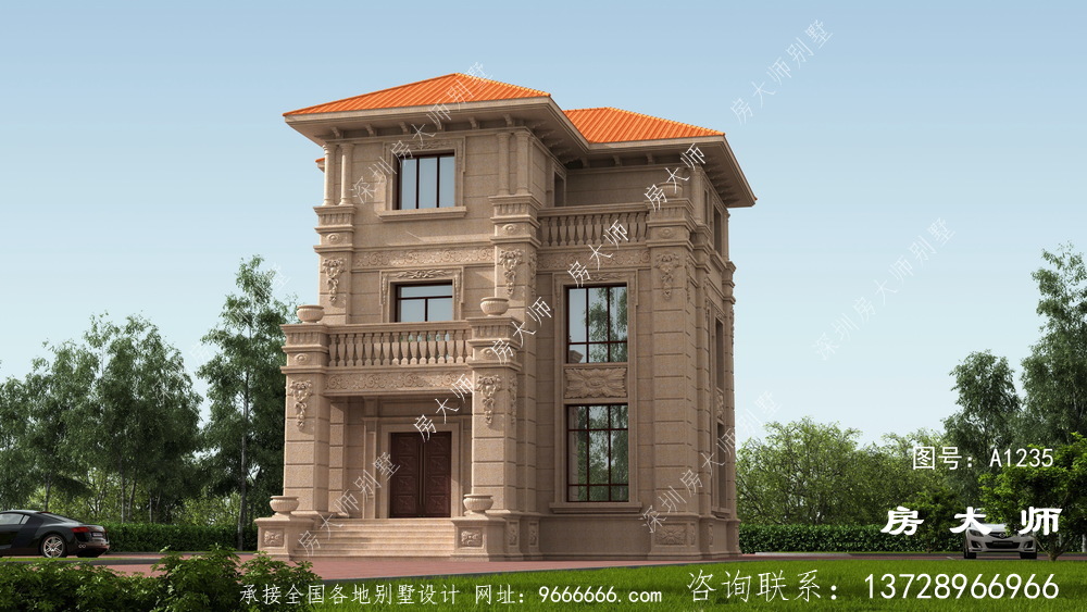 农村建房首选,意大利风格别墅效果图