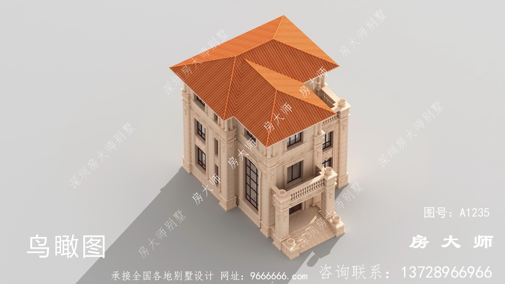 农村建房首选,意大利风格别墅效果图