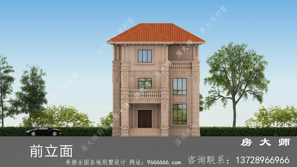 农村建房首选,意大利风格别墅效果图