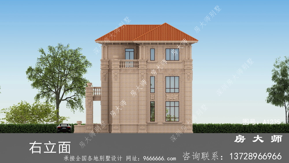 农村建房首选,意大利风格别墅效果图