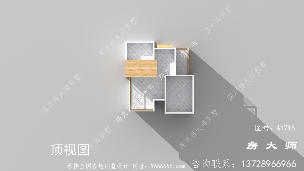 时尚现代风格三层别墅效果图