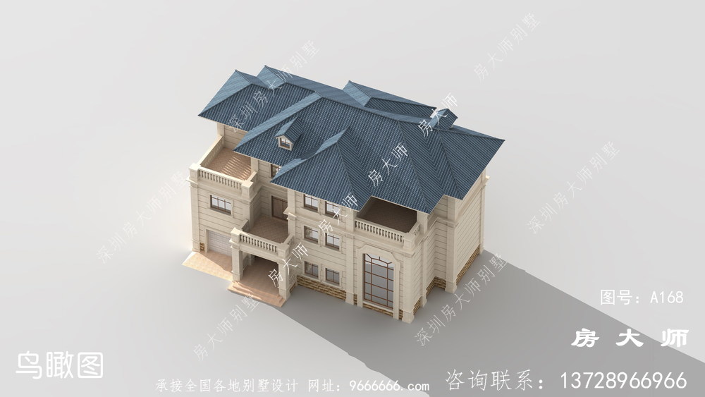 新农村自建法式风格别墅图纸设计大全
